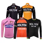 Велосипедная майка MOLTENI с длинными рукавами, весна-осень, дышащая одежда, велосипедная одежда, рубашки для велоспорта