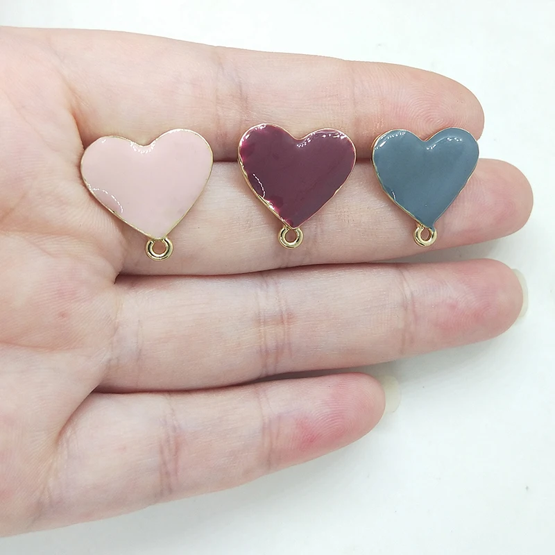 2019 Новый 18 мм 6 штук высокое качество цинковый сплав падение нефти сердце Форма