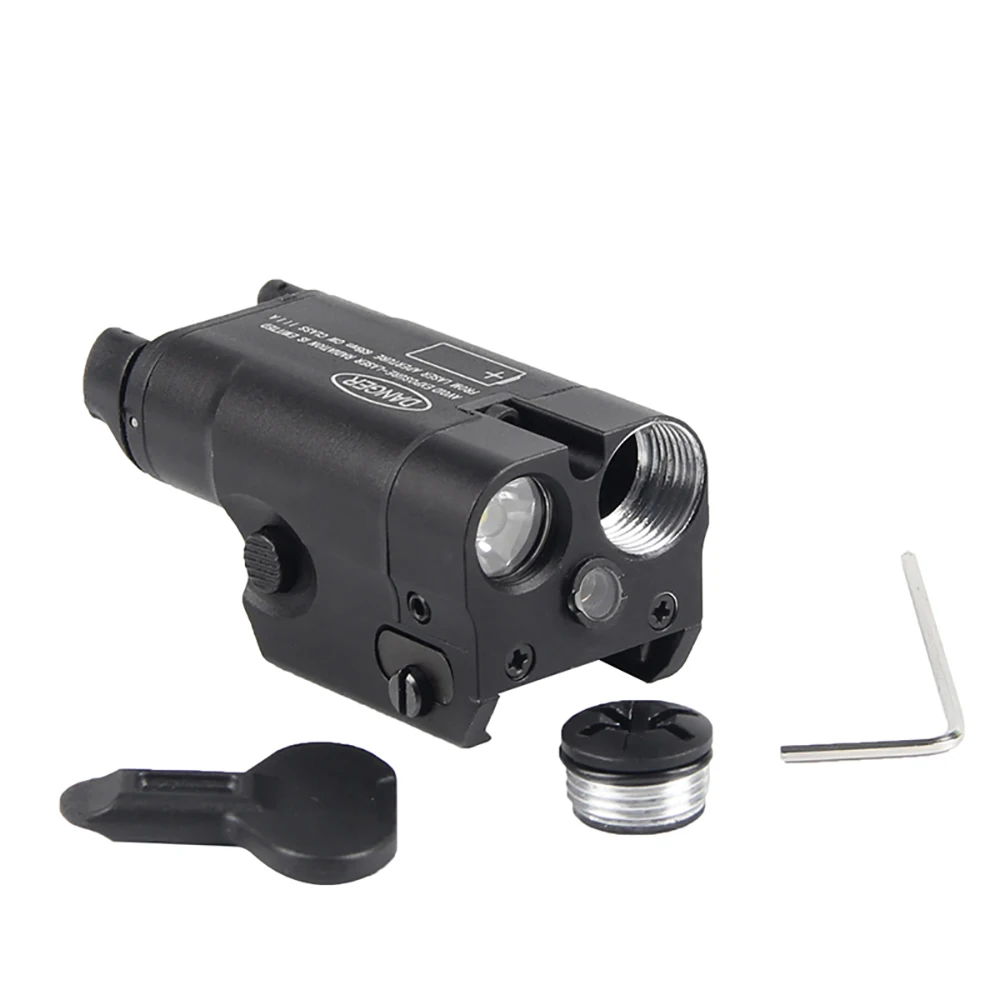 XC2 Laser Light Compact Pistol Flashlight With Red Dot Laser Tactical LED MINI White Light 200 Lumens Airsoft Flashlight