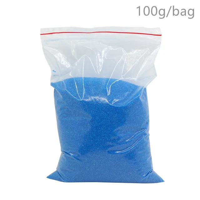 100g Blue 100 г не влажный волшебный песок для детей игрушки Красочные Марс, Космический песок слизь Крытый играть забавная обучающая игрушка для Дети Детские подарки - Цвет: 100g Blue