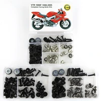 fit for honda vtr1000f 1998 1999 2000 2001 2002 2003 2004 2005 motorcycle complete full fairing bolts kit clip nuts screws steel