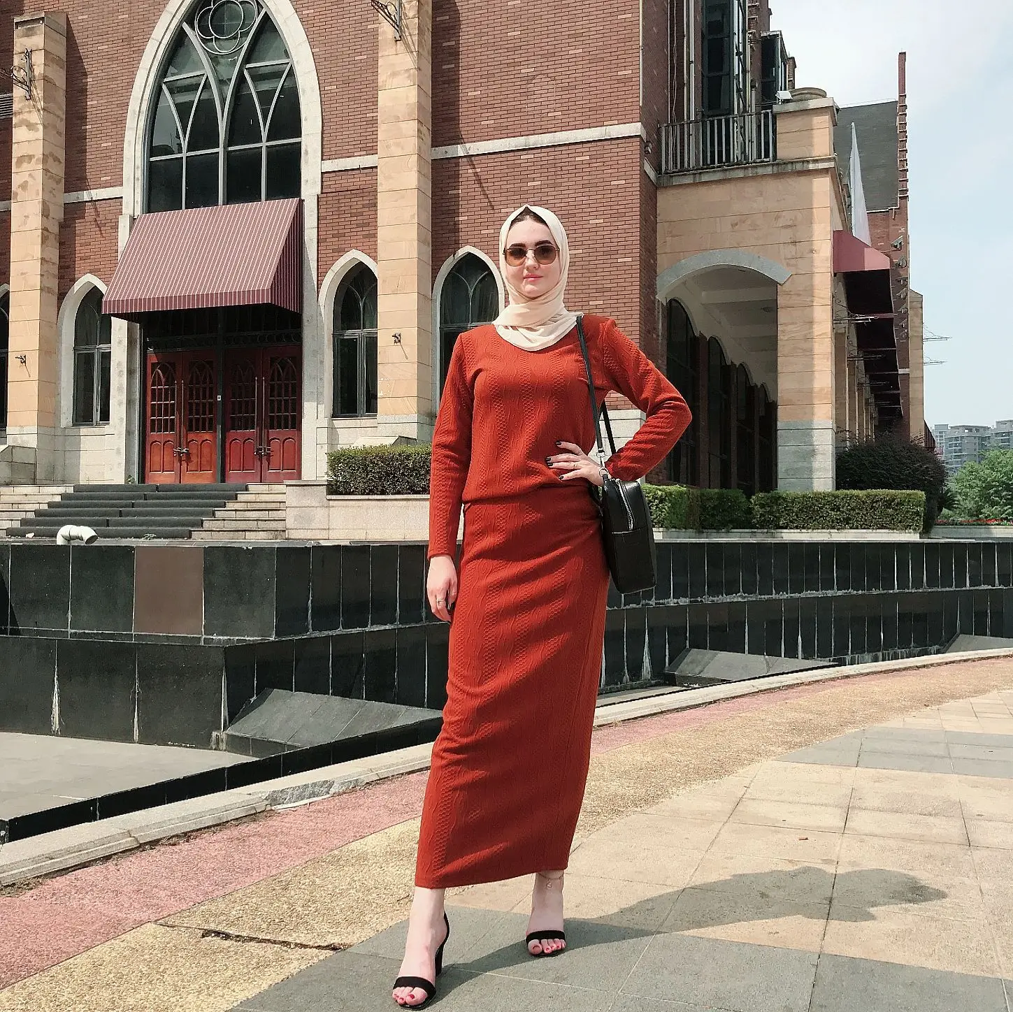 Женский комплект из 2 предметов с длинной юбкой и Дубай Женская юбка-абайя