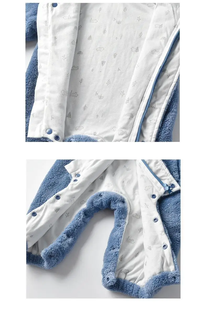 Новинка 2019 года сезон осень-зима хлопковый комбинезон с длинными рукавами для