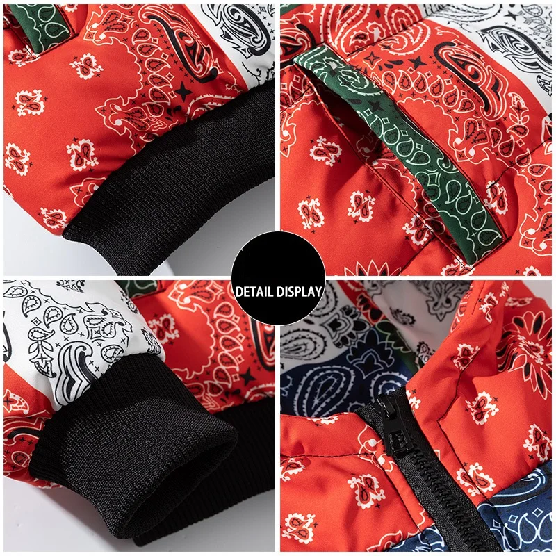 Winter Couple Jacket Korean Version of The Trend of Short Hooded Color Cotton-padded Men's Cotton-padded Jacket Student Hoodies