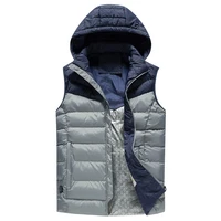 smart heating vest winter warm jacket mens hooded vest mens zipper mens jacket sleeveless casual winter vest men size m5xl