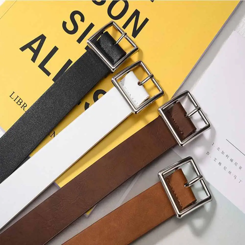 

Men And Women Waistband Imitation Leather All-match Casual Pin Buckle Belt