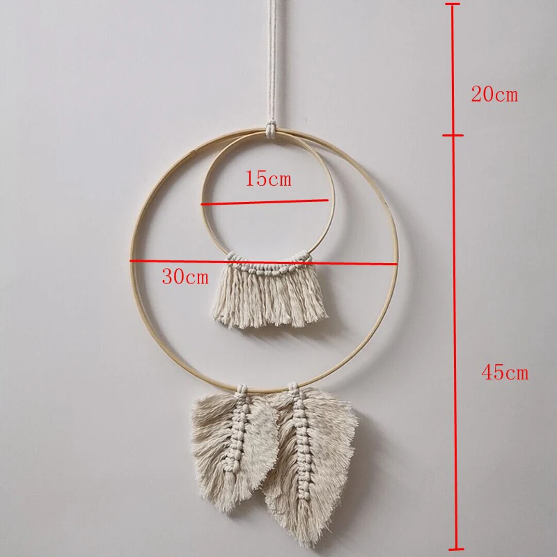 Мини гобелен тканые домашние стены макраме Декор Boho Висячие радужные гобелены