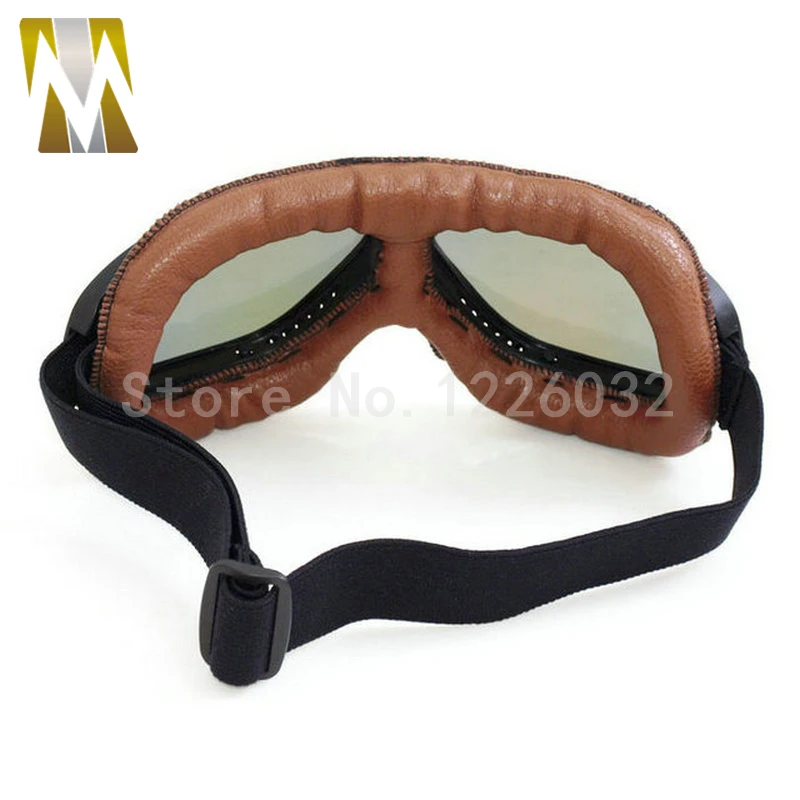 Винтажные очки в оправе с открытым лицом шлем Ретро мотоциклетный полушлем