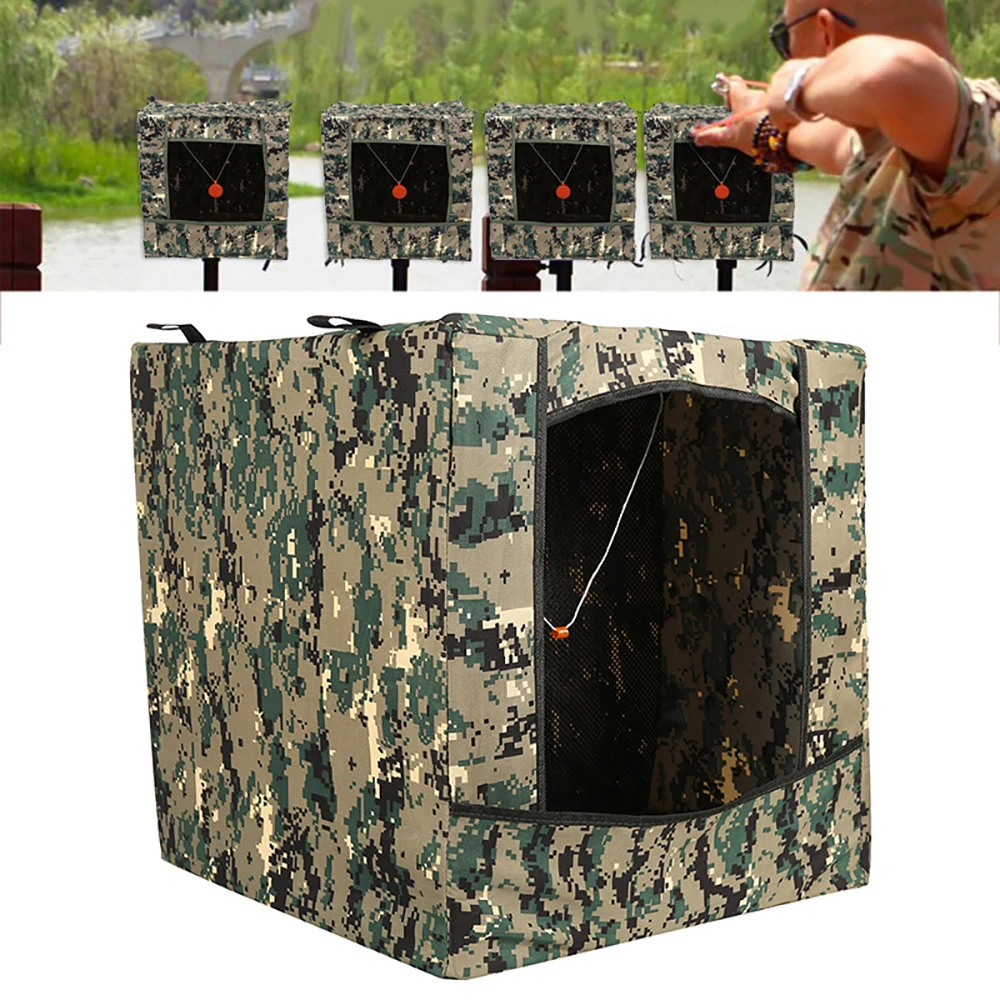 

Portable Foldable Camouflage Hunting Recycle Ammo Slingshot Shoot Target Box Airsoft Shooting Target Case for Outdoor Bullseye