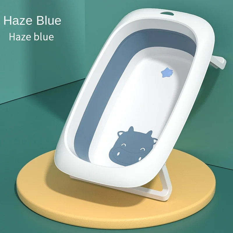 

Household Baby Bath Tub Children Can Sit and Lie Down Household Large Bath Tub New Toddler Baby Folding Tub