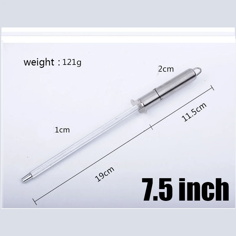carbon rob 7.5inch-B 1 шт. керамический(циркониевый) стержень точилка для ножей с ABS ручкой заточка для поваров стальные ножи кухонный помощник мусат - Цвет: carbon rob 7.5inch-B
