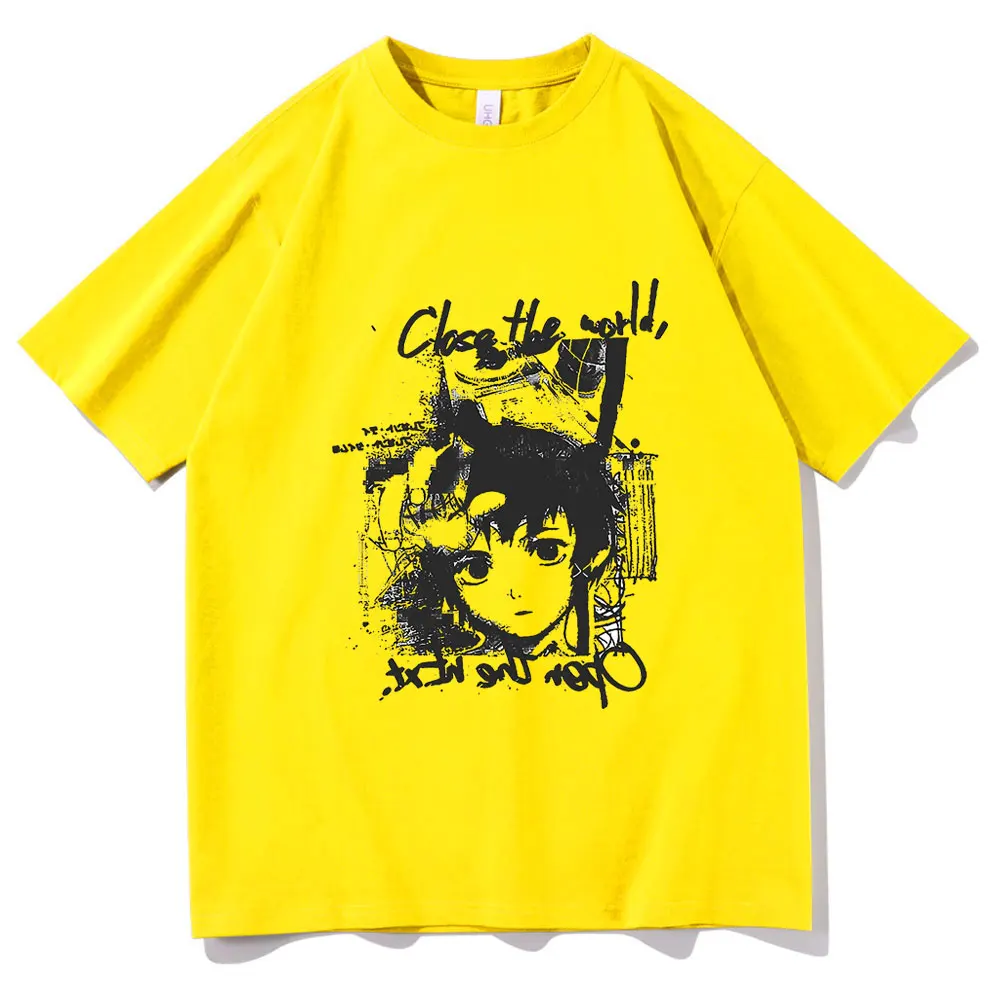 

Popular Hottest Fashion Serial Experiments Lain Iwakura and Japan Anime Demon Slayer Tshirt Kamado Nezuko Print Tee Unisex Tops