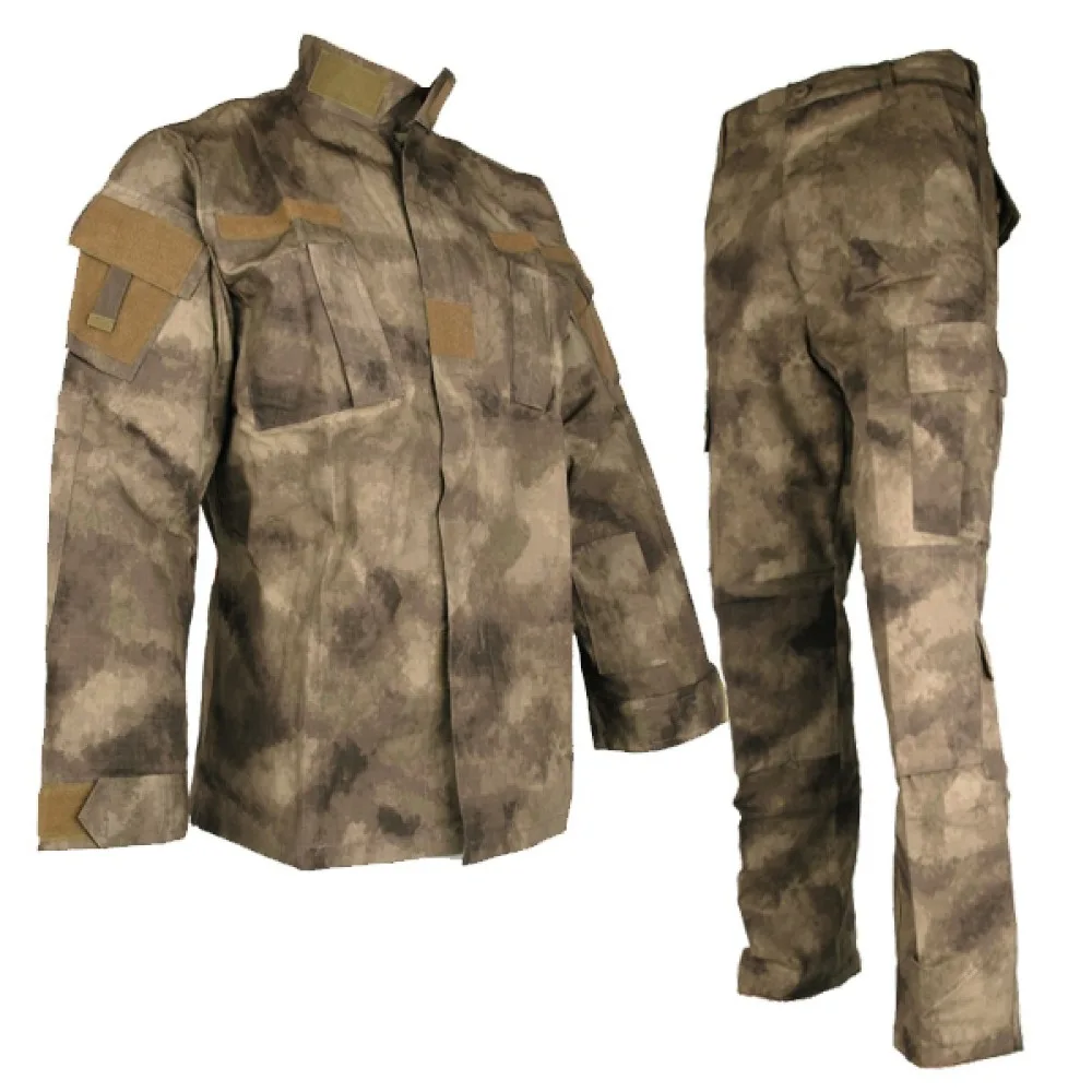 

A-TACS Camouflage Men Army Military Tactical BDU Uniform Combat Battlefield Clothing Hunting Shirt Pants Clothes Set