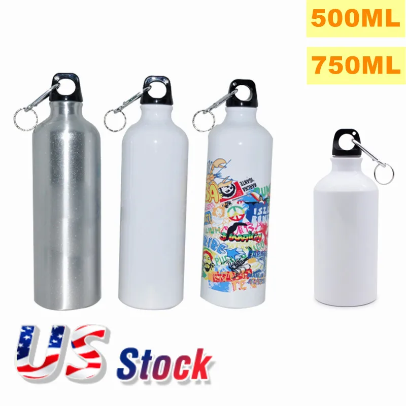 60 шт. 500 мл 750 сублимационная пустая алюминиевая Спортивная бутылка для