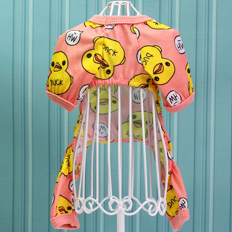 Маленькие пижамы для собак одежда комбинезон рубашка узоры Уютная пижама с