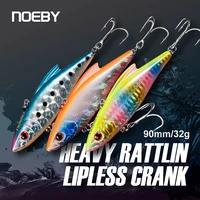noeby 3 pieces 90mm 33g sinking vibes rattling and vib artificial hard baits sea crankbaits rattlins for winter fishing lures