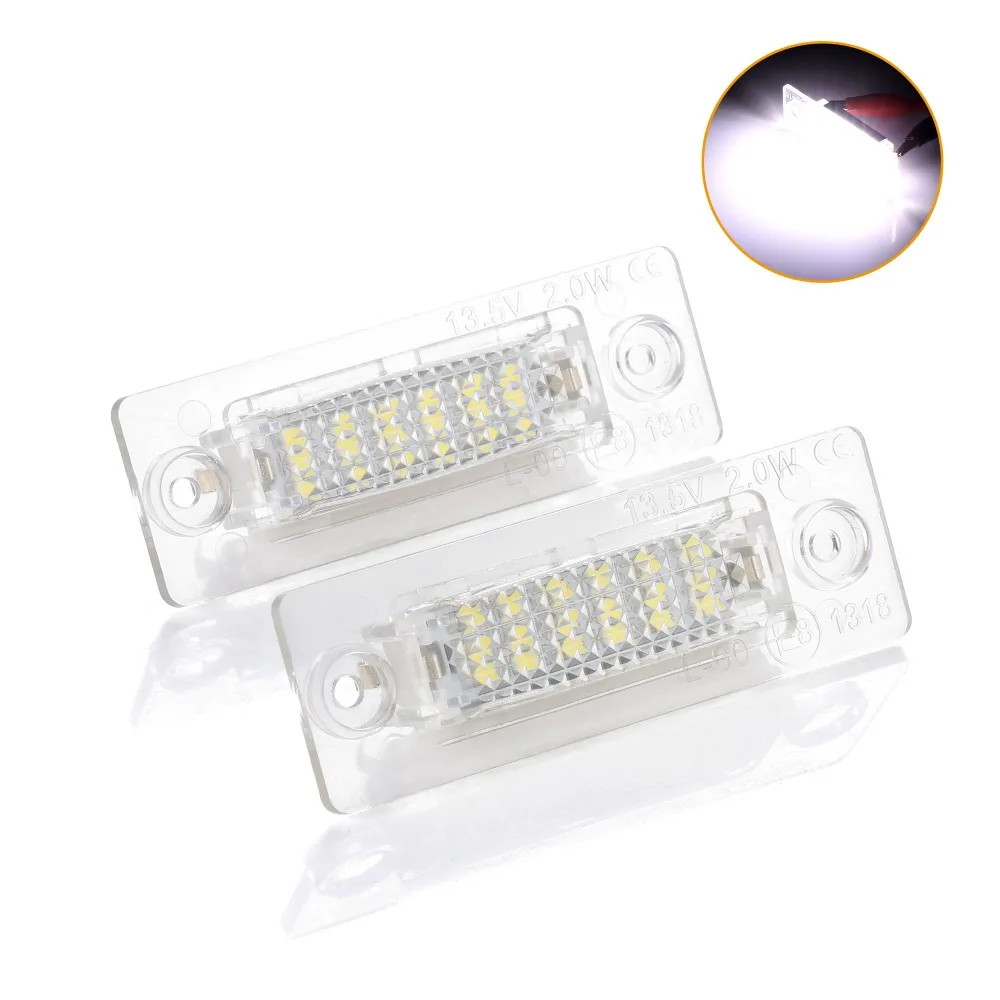 2 шт. 18SMD светодиодные задние номерной знак светильник лампа для VW Jetta Touran Passat B6 5D