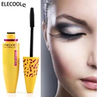 Тушь для ресниц ELECOOL, Водостойкая тушь для ресниц из шелкового волокна, черная, длинная, завивающая, для наращивания ресниц, Сексуальная Косметика для макияжа глаз