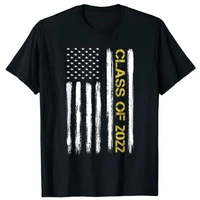 senior class of 2022 patriotic american flag graduation gift t shirt