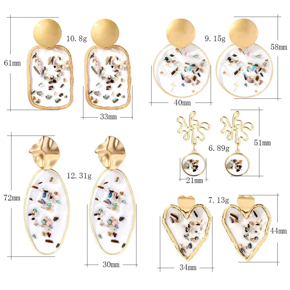 CARSINEL брендовые винтажные большие геометрические Висячие серьги для женщин