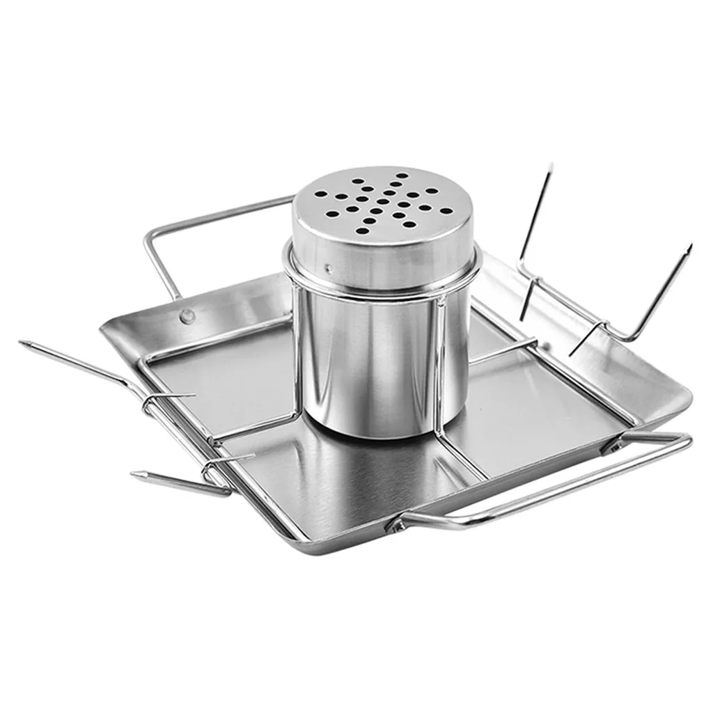 

Vertical Beer Can Chicken Roaster Rack Stand Steel Barbecue Grill Gifts
