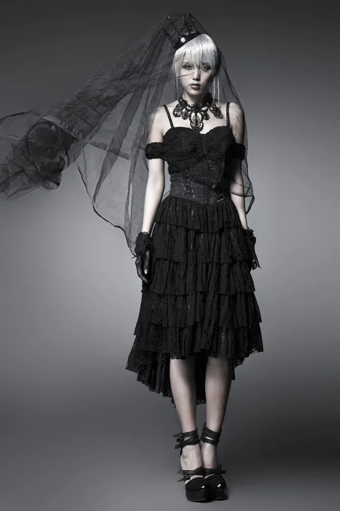 Панк рейв новый черный Готический стимпанк в викторианском стиле модное