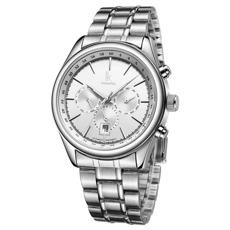 Часы NewAutomatic Machinery мужские с автоподзаводом Модные Простые Стальные