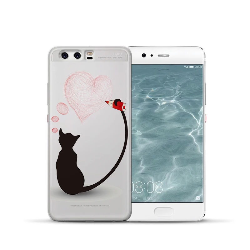 2463 Роскошный чехол с рисунком кота для Huawei Mate 9 10 20 30 P8 P9 P10 P20 P30 P Smart Lite Plus Pro, чехол для телефона Etui funda capa - Цвет: 2463