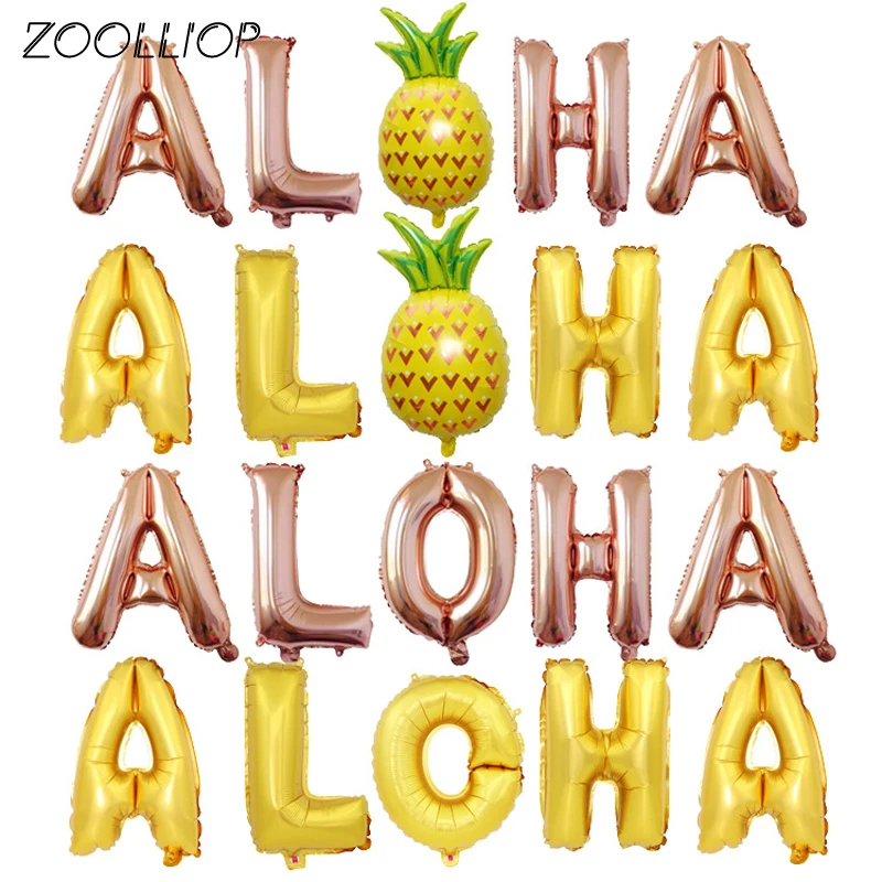 Лето для тропической Гавайской вечеринки вечерние Aloha баннер флаги гирлянда