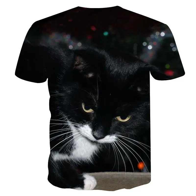 

Summer new men's short-sleeved T-shirt fashion 3D printing polyester plus size cute cartoon children's shirt 1