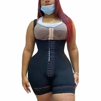 women shapewear open bust tummy control hook eye shaper postpartum bodysuit fajas colombianas mujer sudation