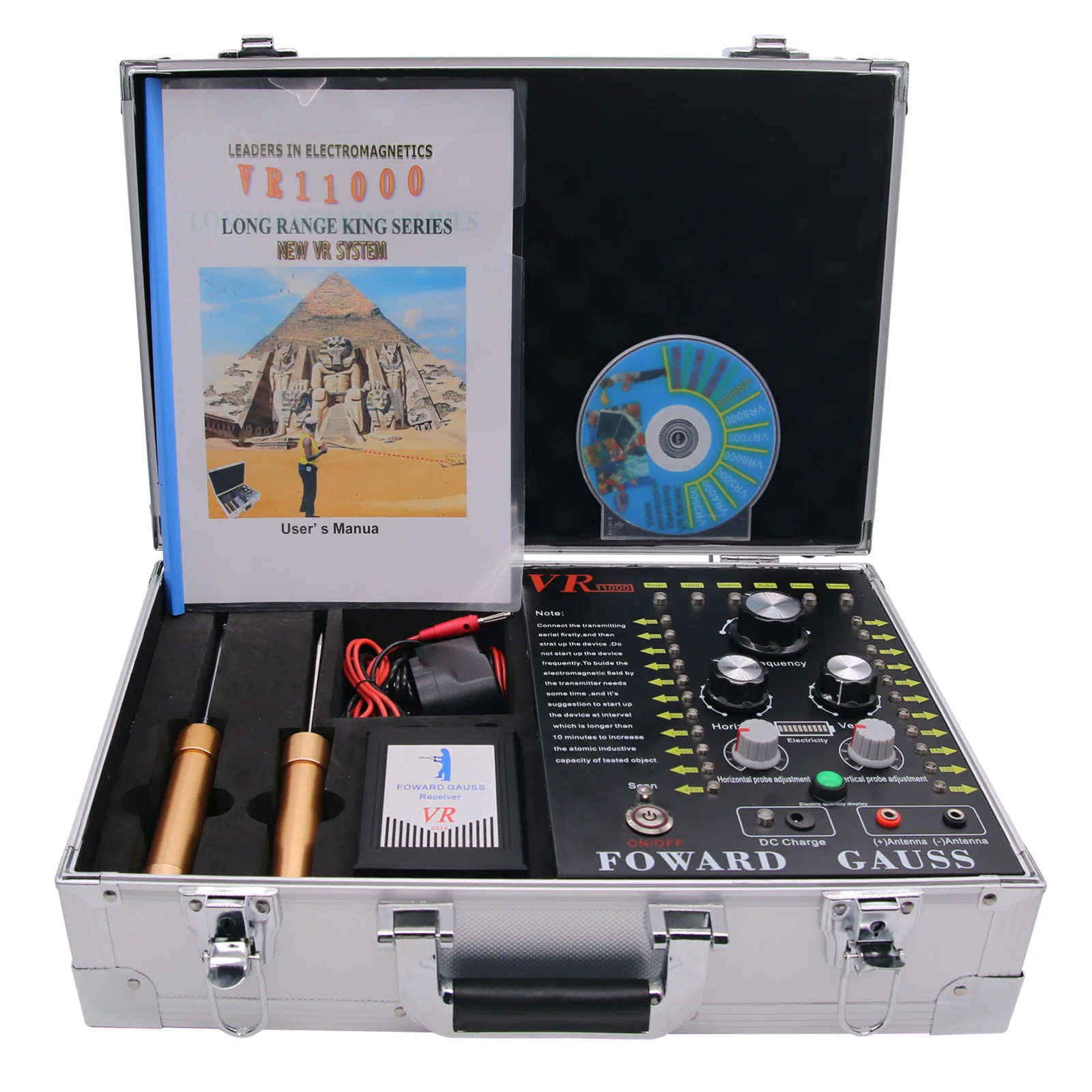 VR-11000 100-2500m Depth 5-230m Underground Gold Detector Long Range Gold Diamond Detector