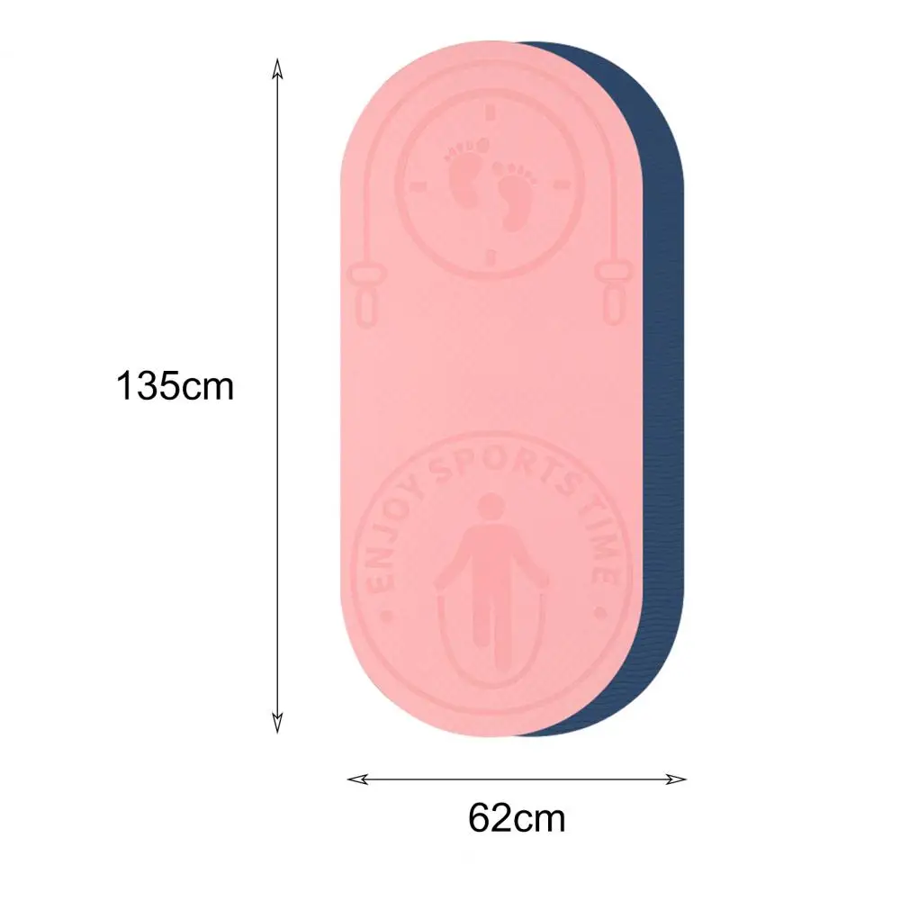 

New Non-Slip Mat TPE Yoga Mat Jump Rope Skipping Floor Workouts For Sports Pads Silent Yoga Pad Textured Thick 6mm High Density