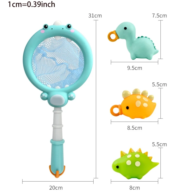 

2021 New Water Play Toy Bathtub Toy Fishing Rod & Net Set Interactive Toy Infant Gift
