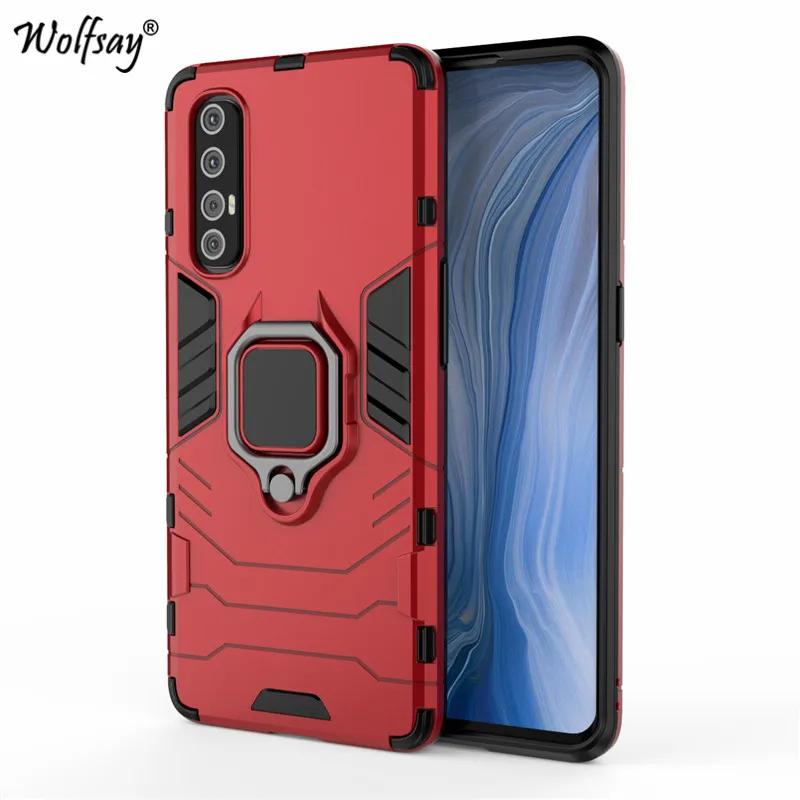 for oppo reno3 pro case for shockproof armor silicone cover pc phone case for oppo reno3 pro protective cover for oppo reno3 pro free global shipping