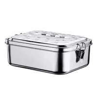 lunch box food grade stainless steel anti leak bento box for storing various fruits snacks portable lunch box for office workers