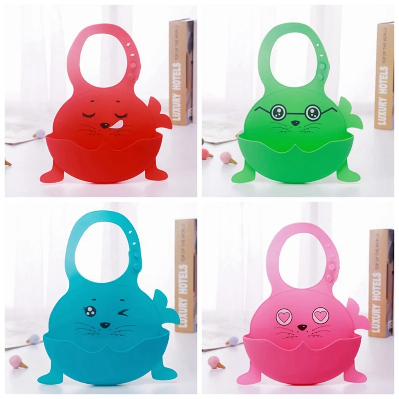 12 цветов детские нагрудники 0-12 м водонепроницаемый силиконовый мультфильм