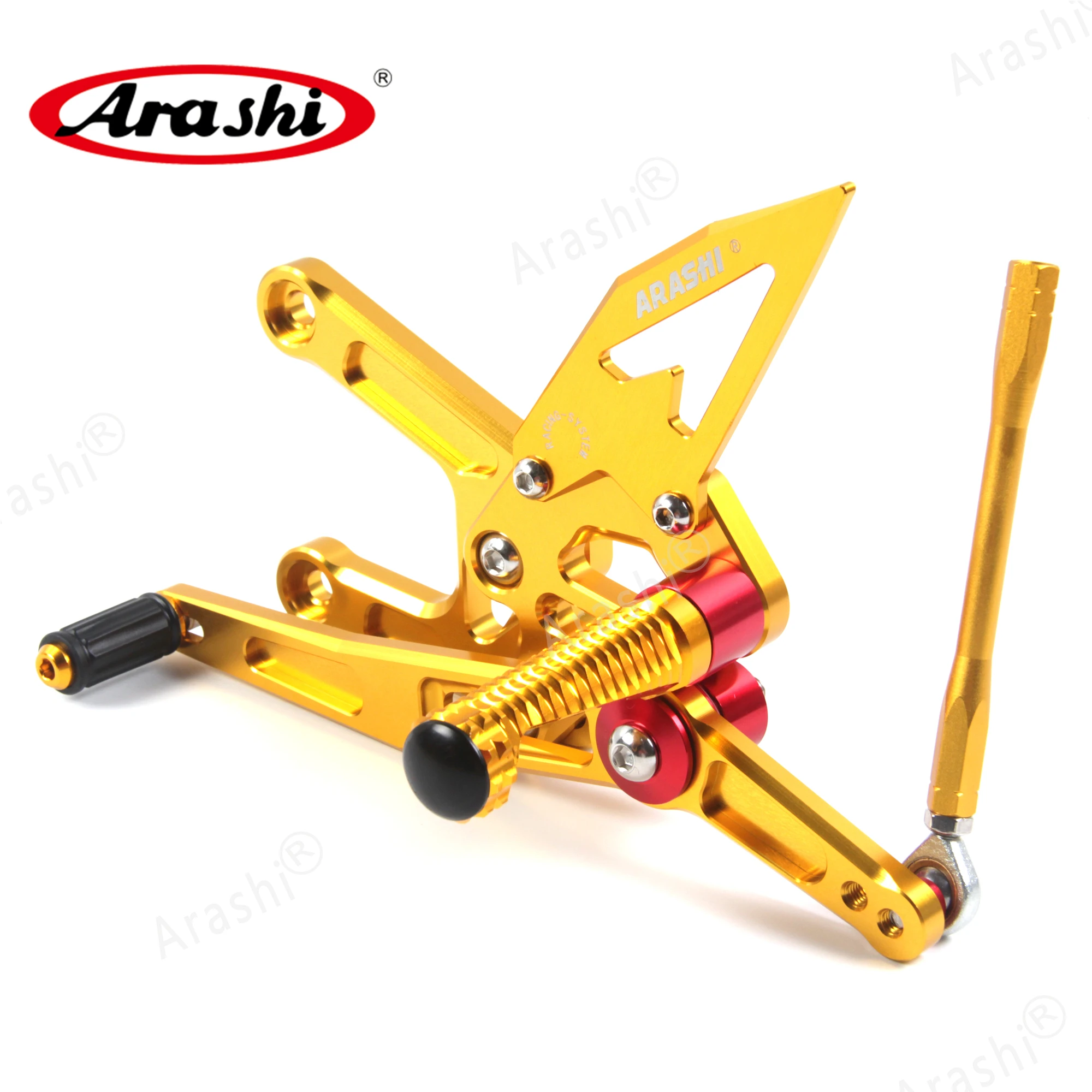 Arashi YZF R6 CNC регулируемая подножка для YAMAHA R6 Rider Rearset подножки аксессуары для мотоциклов 17