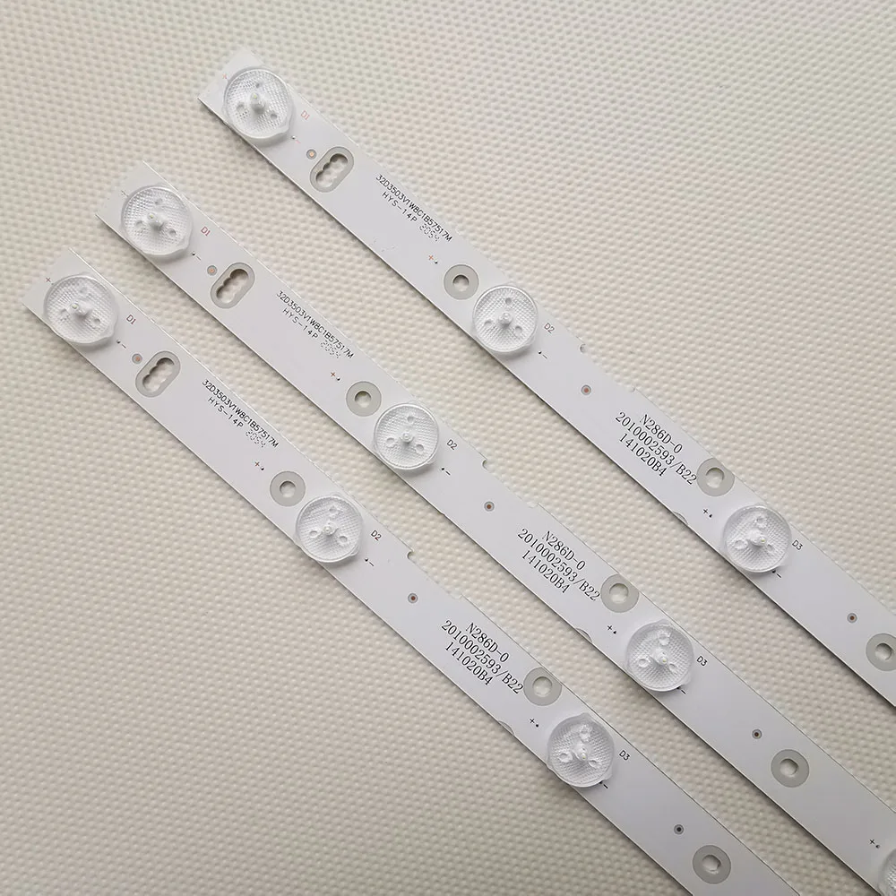 6 шт. = 2 комплекта светодиодный индикатор подсветки LE32F50 LE32F33 3S3205D L32D31S LE32D51A