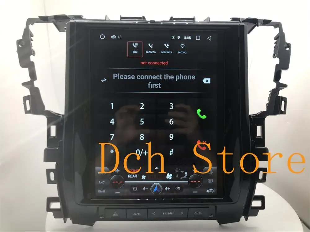 Автомобильный DVD плеер с GPS навигацией 12 1 ''вертикальный Тесла стиль Android 9 0 для