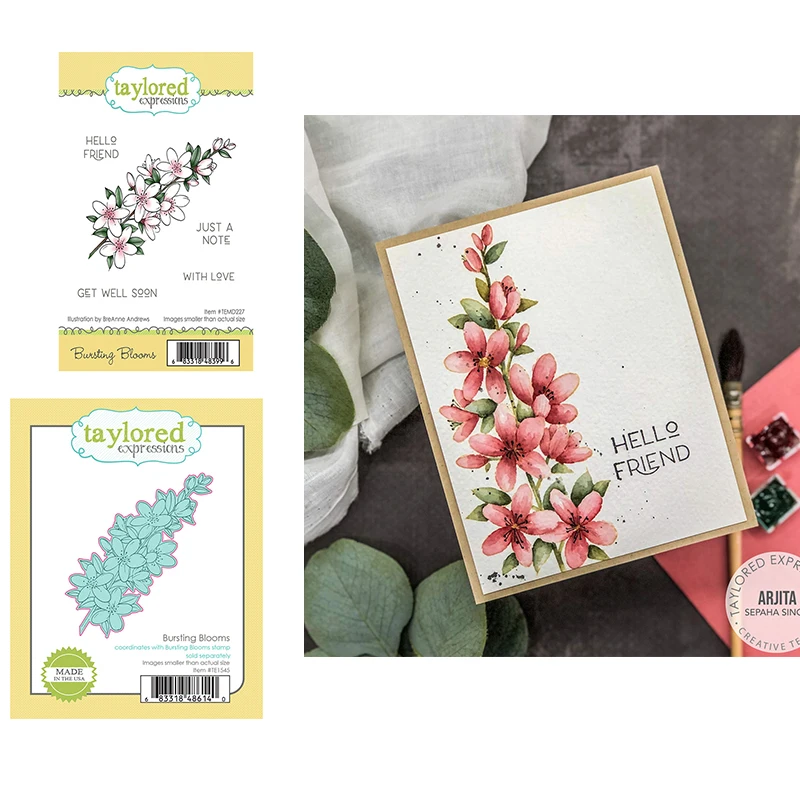 

A Bunch Of Flowers Cutting Dies And Stamps For Scrapbooking Album Paper Cards Decorative Crafts Embossing Folder Card Album