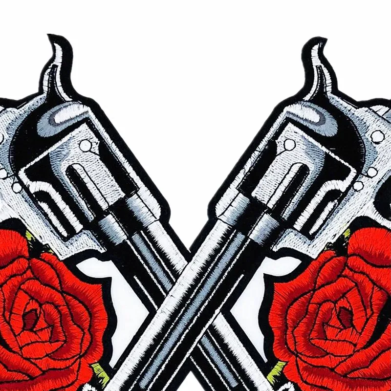 Патчи с вышивкой в стиле панк Guns N Roses Skull байкерские наклейки одежда куртка
