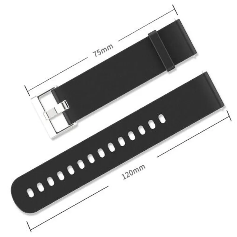20 мм ремешок для Amazfit GTS силиконовый на запястье Xiaomi Huami Bip BIT PACE Lite Youth Смарт часы