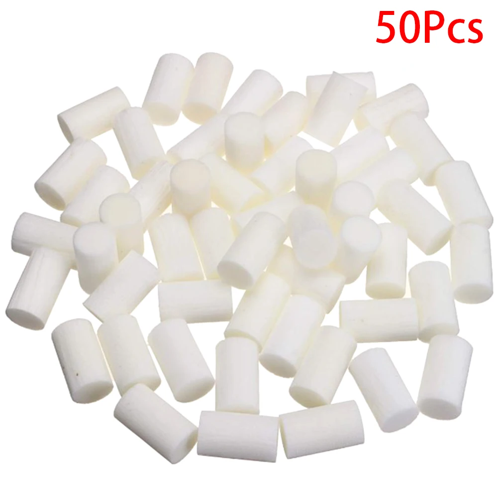 

50 Pcs White Parts Garden High Pressure Pump Tool Pool Replacement Fiber Cotton Density For Air Compressor Filter Accessories