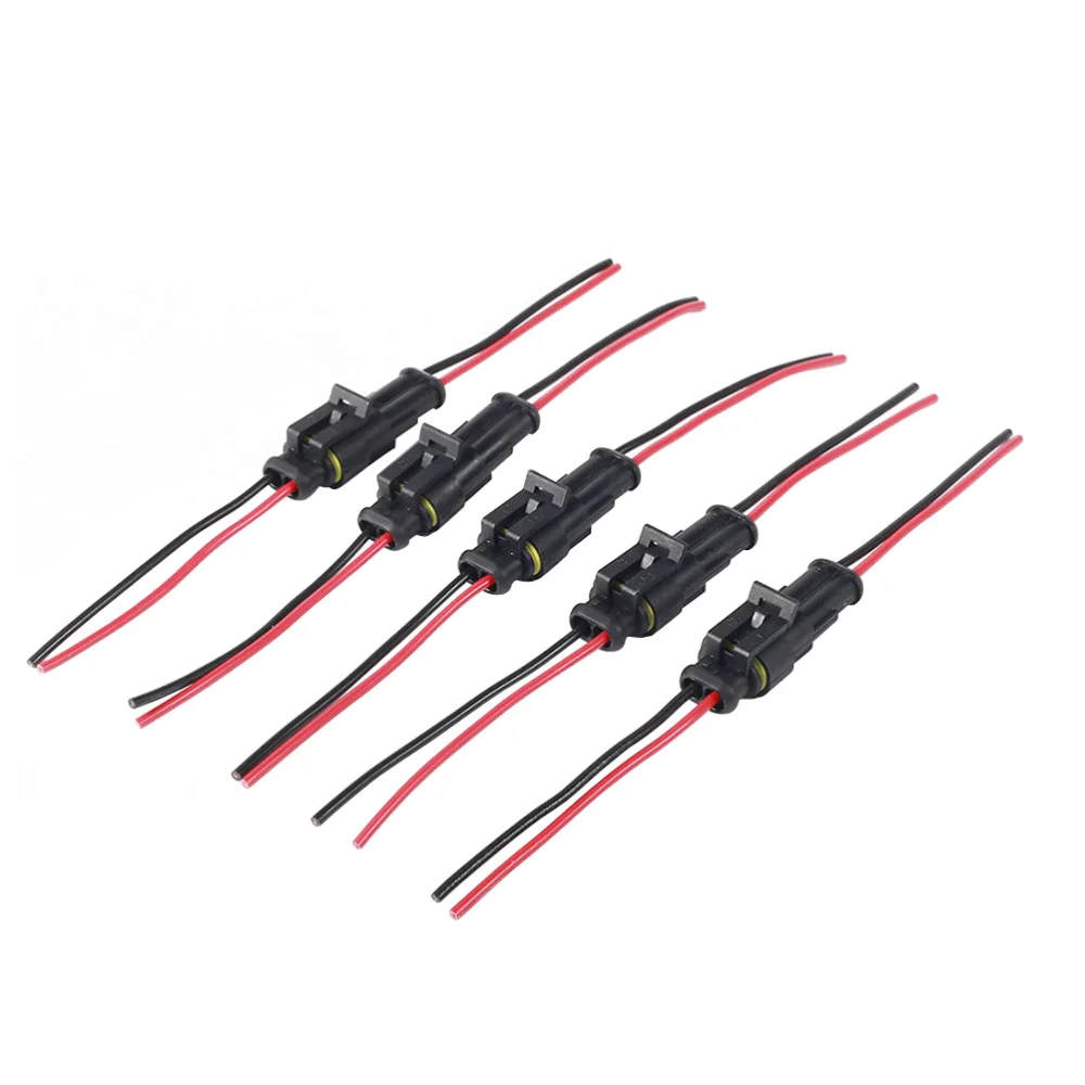 

10psc Car Waterproof Electrical Connector Plug with Wire Harness Pigtail Superseal Wire Harness Terminal Sockets Plug
