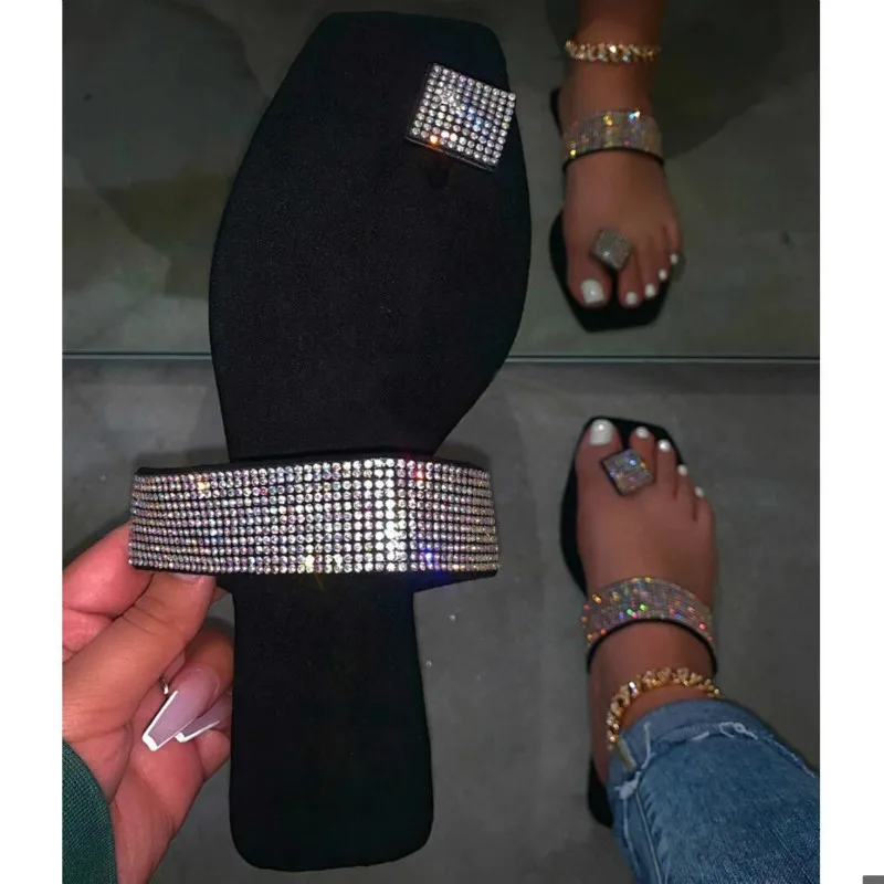 Шлепанцы женские на плоской подошве повседневные удобные тапочки сланцы плоская