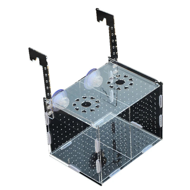 Акриловый контейнер для аквариума коробка большого размера разведения рыб и фри