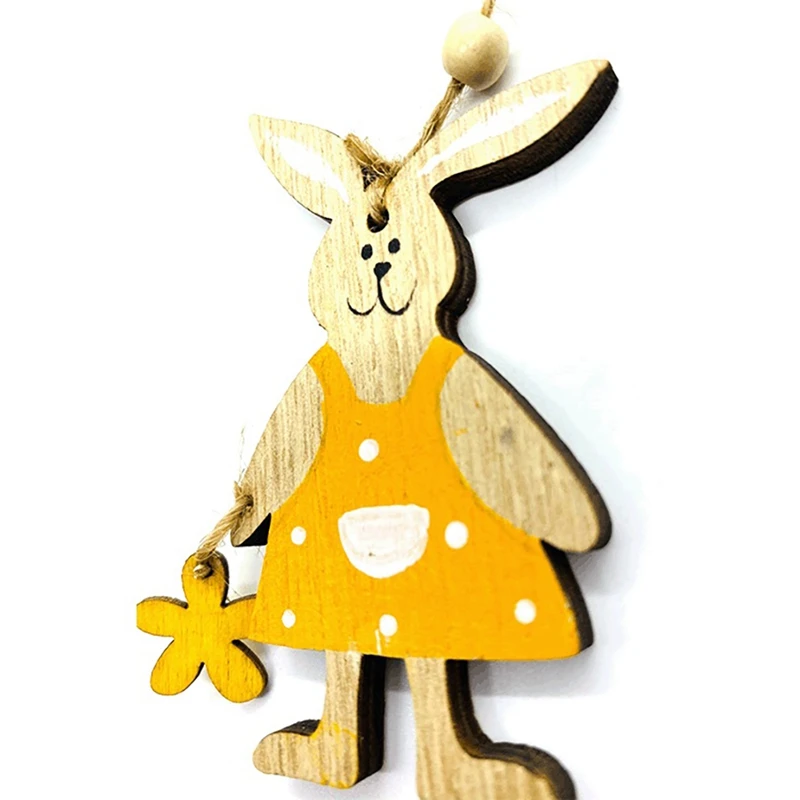 Счастливой Пасхи украшения деревянные стены в виде кролика Банни подвески