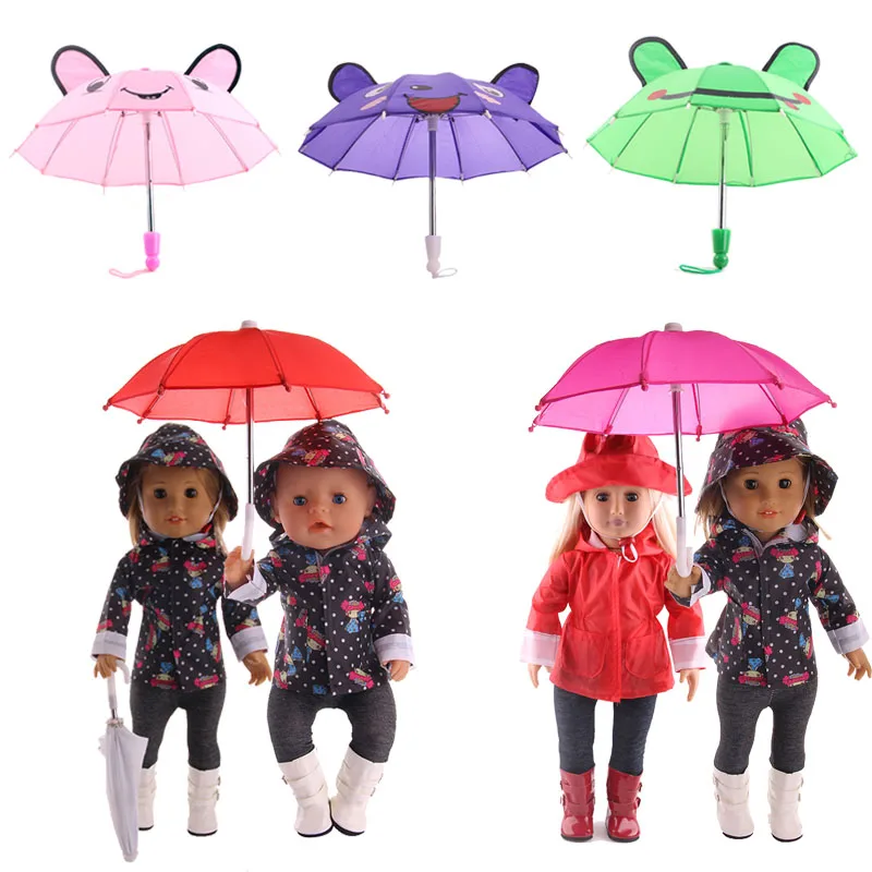 

Doll Umbrella Suitable 18 Inch American Doll&43 Cm ReBorn Baby Doll Girl's Gift,Our Generation Girl's Toy,Christmas Present