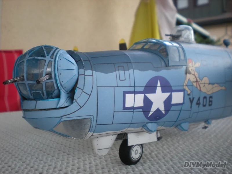 DIYMyModeI-Bombardero de La Patrulla Mar&iacute;tima de los Estados Unidos, KIT de modelo de papel artesanal, rompecabezas de juguete hechos a mano, accesorios de pel&iacute;cula-5